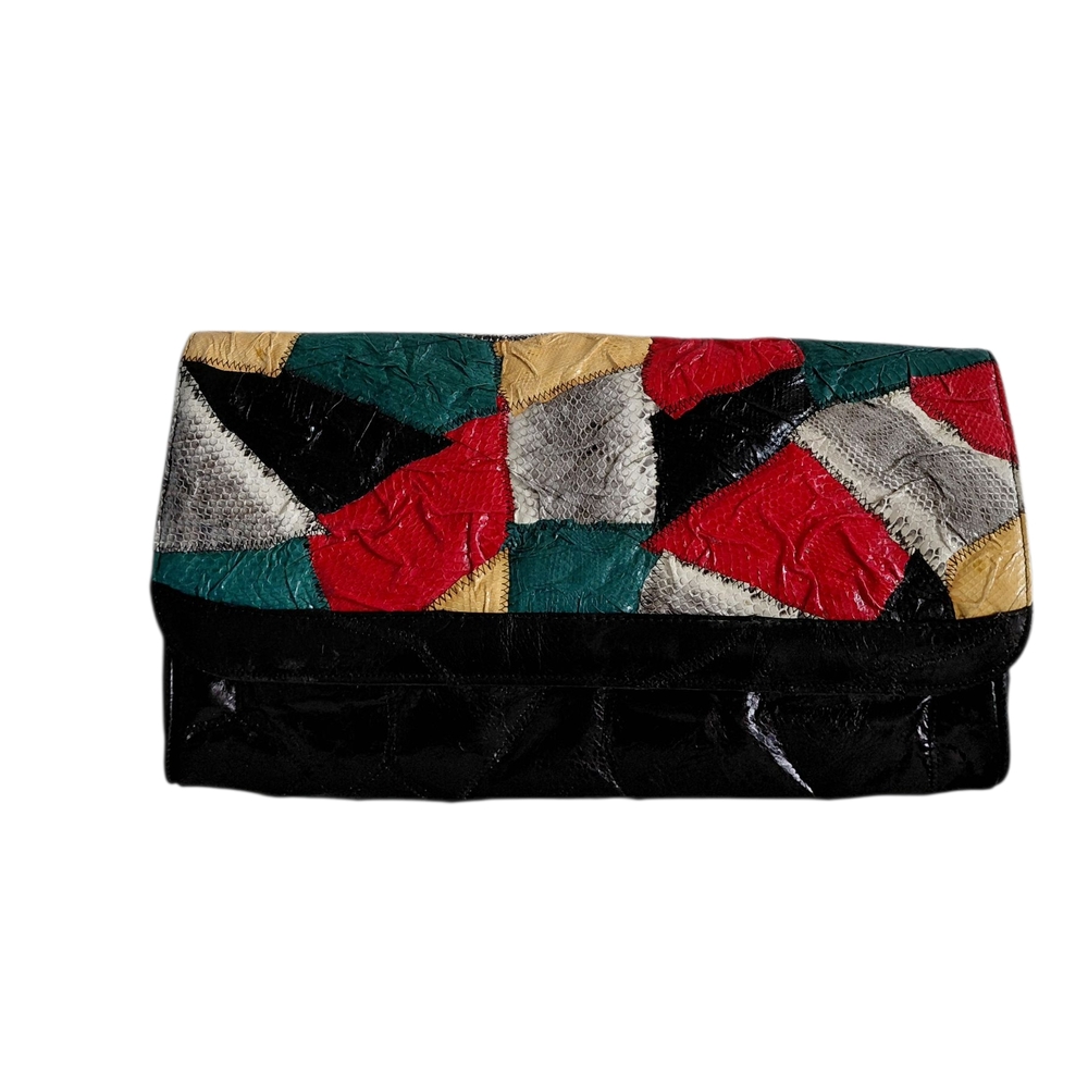 Multicolor Patchwork Clutch - image 2